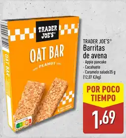 ALDI TRADER JOE'S Barritas de avena oferta