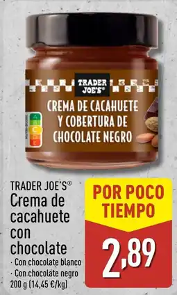 ALDI TRADER JOE'S Crema de cacahuete con chocolate oferta