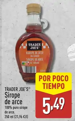 ALDI TRADER JOE'S Sirope de arce oferta