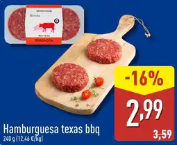 ALDI Hamburguesa texas bbq oferta