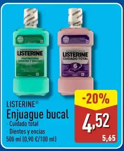 ALDI LISTERINE Enjuague bucal oferta
