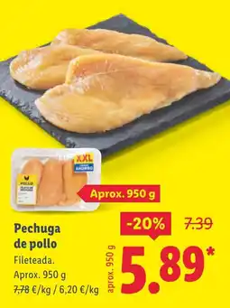 Lidl Pechuga de pollo oferta