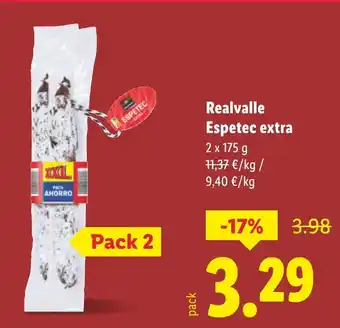 Lidl Realvalle Espetec extra oferta