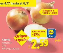 Lidl Cebolla oferta