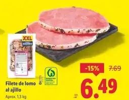 Lidl Filete de lomo al ajillo oferta