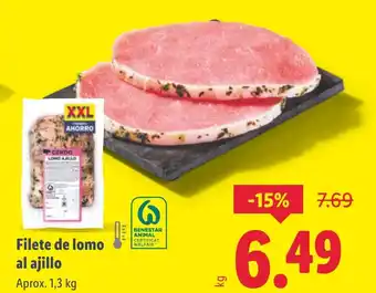 Lidl Filete de lomo al ajillo oferta