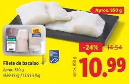 Lidl Filete de bacalao oferta