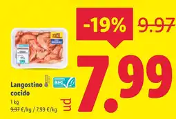 Lidl Langostino cocido oferta
