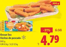 Lidl Ocean Sea Varitas de pescado oferta