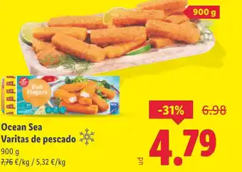 Lidl Ocean Sea Varitas de pescado oferta