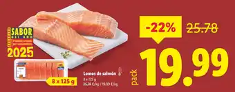 Lidl Lomos de salmón oferta