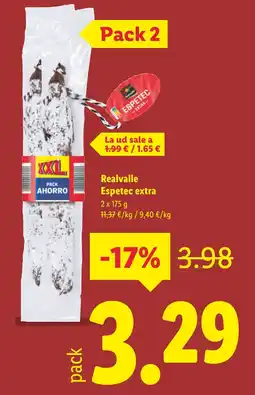 Lidl Realvalle Espetec extra oferta