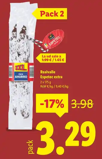 Lidl Realvalle Espetec extra oferta