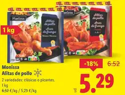 Lidl MONISSA Alitas de pollo oferta