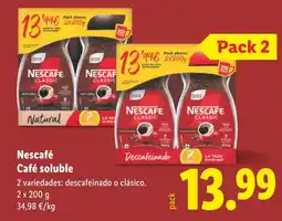 Lidl NESCAFE Café soluble oferta