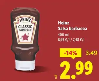 Lidl HEINZ Salsa barbacoa oferta
