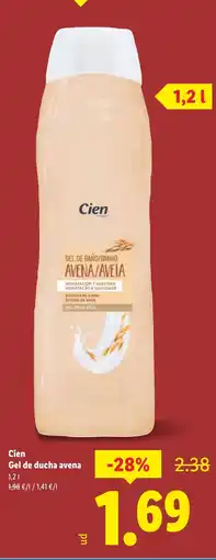 Lidl CIEN Gel de ducha avena oferta
