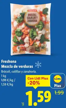 Lidl FRESHONA Mezcla de verduras oferta