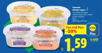 Lidl VEMONDO Untable vegano oferta