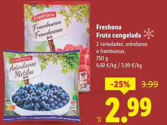 Lidl FRESHONA Fruta congelada oferta