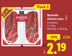Lidl Realvalle Chorizo extra oferta