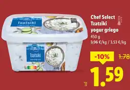 Lidl Chef Select Tzatziki yogur griego oferta