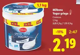 Lidl MILBONA Yogur griego! oferta