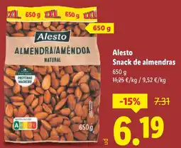 Lidl ALESTO Snack de almendras oferta