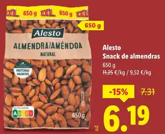 Lidl ALESTO Snack de almendras oferta