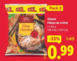 Lidl VITASIA Fideos de cristal oferta