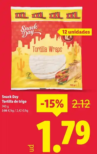 Lidl Snack Day Tortilla de trigo oferta