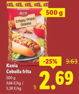Lidl KANIA Cebolla frita oferta