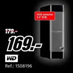 MediaMarkt WD HDD externo 3,5" 8TB oferta