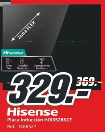 MediaMarkt HISENSE Placa inducción HI6352BSCE oferta