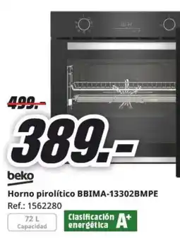 MediaMarkt BEKO Horno pirolítico BBIMA-13302BMPE oferta