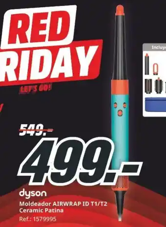 MediaMarkt DYSON Moldeador AIRWRAP ID T1/T2 Ceramic Patina oferta
