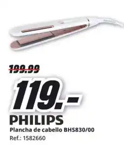 MediaMarkt PHILIPS Plancha de cabello BHS830/00 oferta