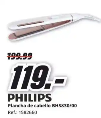 MediaMarkt PHILIPS Plancha de cabello BHS830/00 oferta