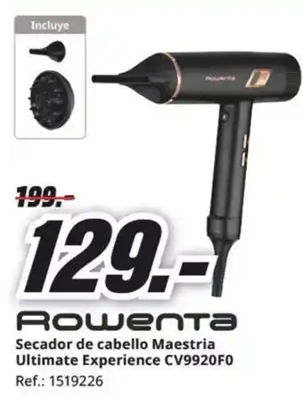 MediaMarkt ROWENTA Secador de cabello Maestria Ultimate Experience CV9920F0 oferta