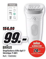 MediaMarkt BRAUN Depiladora Silk-épil 7 SkinSpa 7-081 oferta