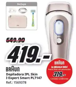 MediaMarkt BRAUN Depiladora IPL Skin I-Expert Smart PL7147 oferta