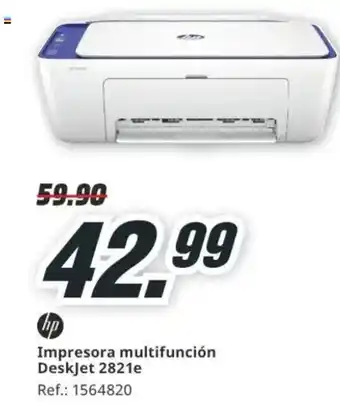 MediaMarkt HP Impresora multifunción Deskjet 2821e oferta