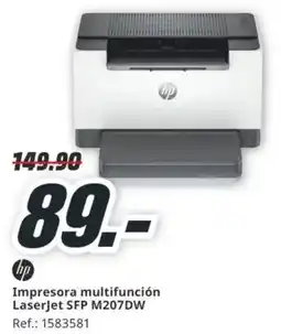 MediaMarkt HP Impresora multifunción LaserJet SFP M207DW oferta