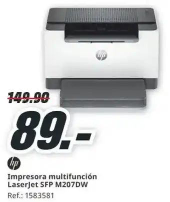 MediaMarkt HP Impresora multifunción LaserJet SFP M207DW oferta