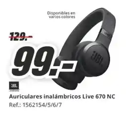 MediaMarkt JBL Auriculares inalámbricos Live 670 NC oferta