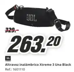 MediaMarkt JBL Altravoz inalámbrico Xtreme 3 Una Black oferta