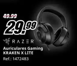 MediaMarkt RAZER Auriculares Gaming KRAKEN X LITE oferta