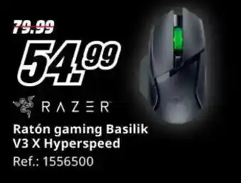 MediaMarkt RAZER Ratón gaming Basilik V3 X Hyperspeed oferta