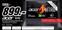 MediaMarkt ACER Portátil gaming ANV15-41 oferta