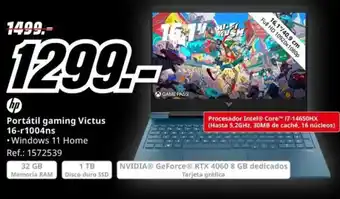 MediaMarkt HP Portátil gaming Victus oferta